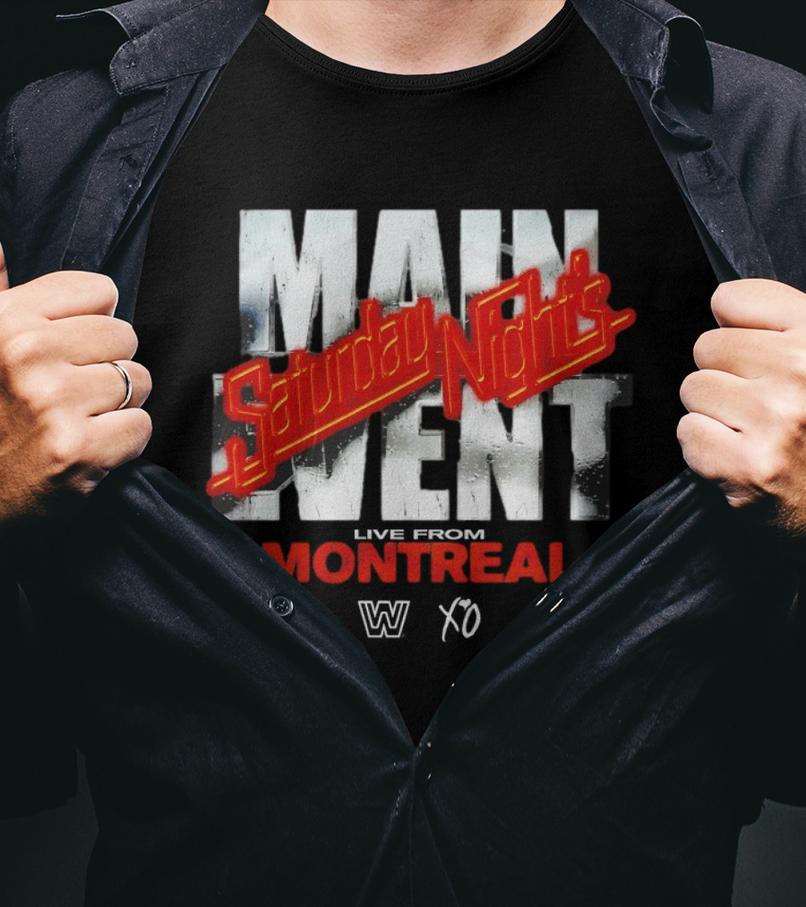 Saturday Night's Main Event Montreal WWE X The Weeknd T-Shirt