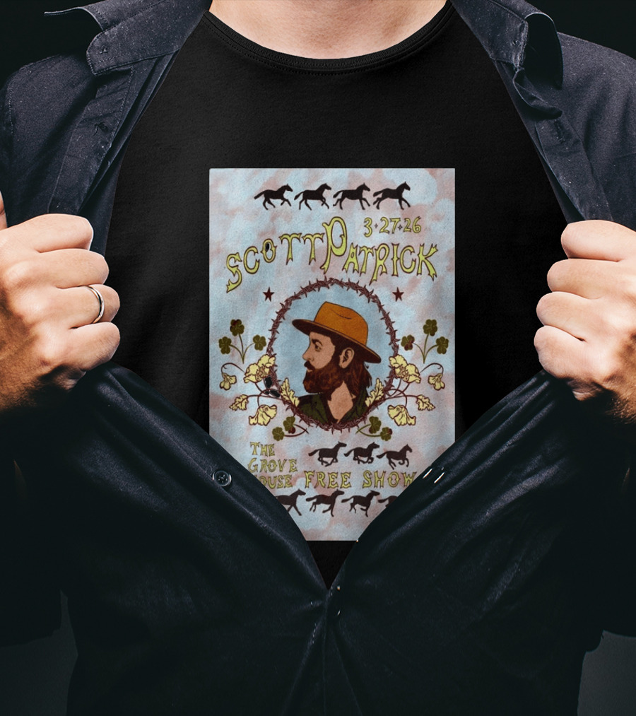 Scott Patrick The Grove House Free Show Mariposa CA March 27 2026 T-Shirt
