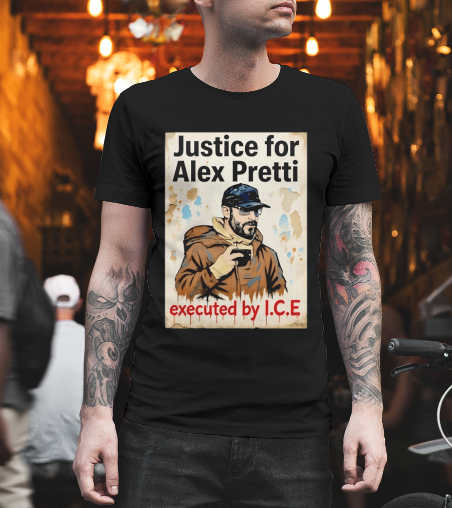Justice For Alex Pretti Executed By ICE Visual T-Shirt