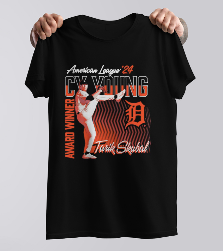 American League Cy Young Tarik Skubal Detroit Tigers Winner T-Shirt