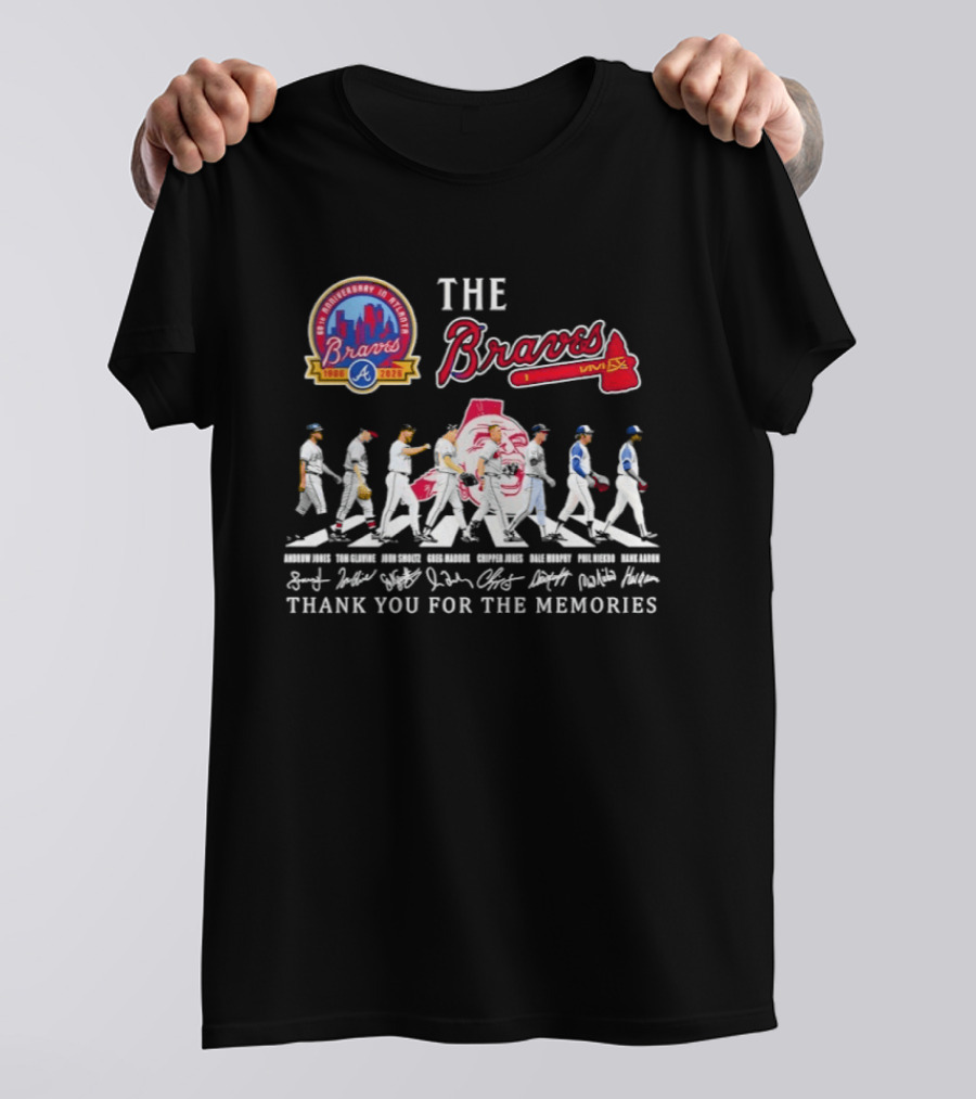 The Braves 60th Anniversary 1966 2026 Thank You For The Memories T-Shirt