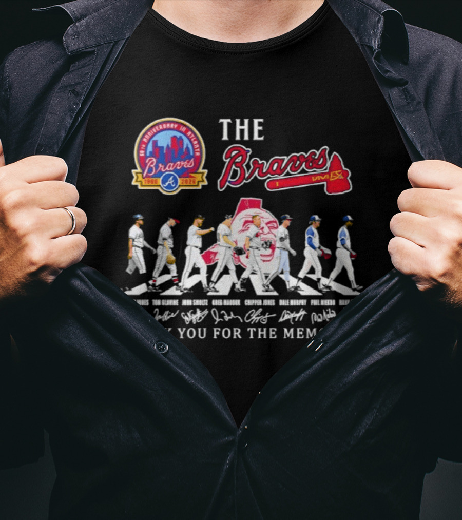 The Braves 60th Anniversary 1966 2026 Thank You For The Memories T-Shirt