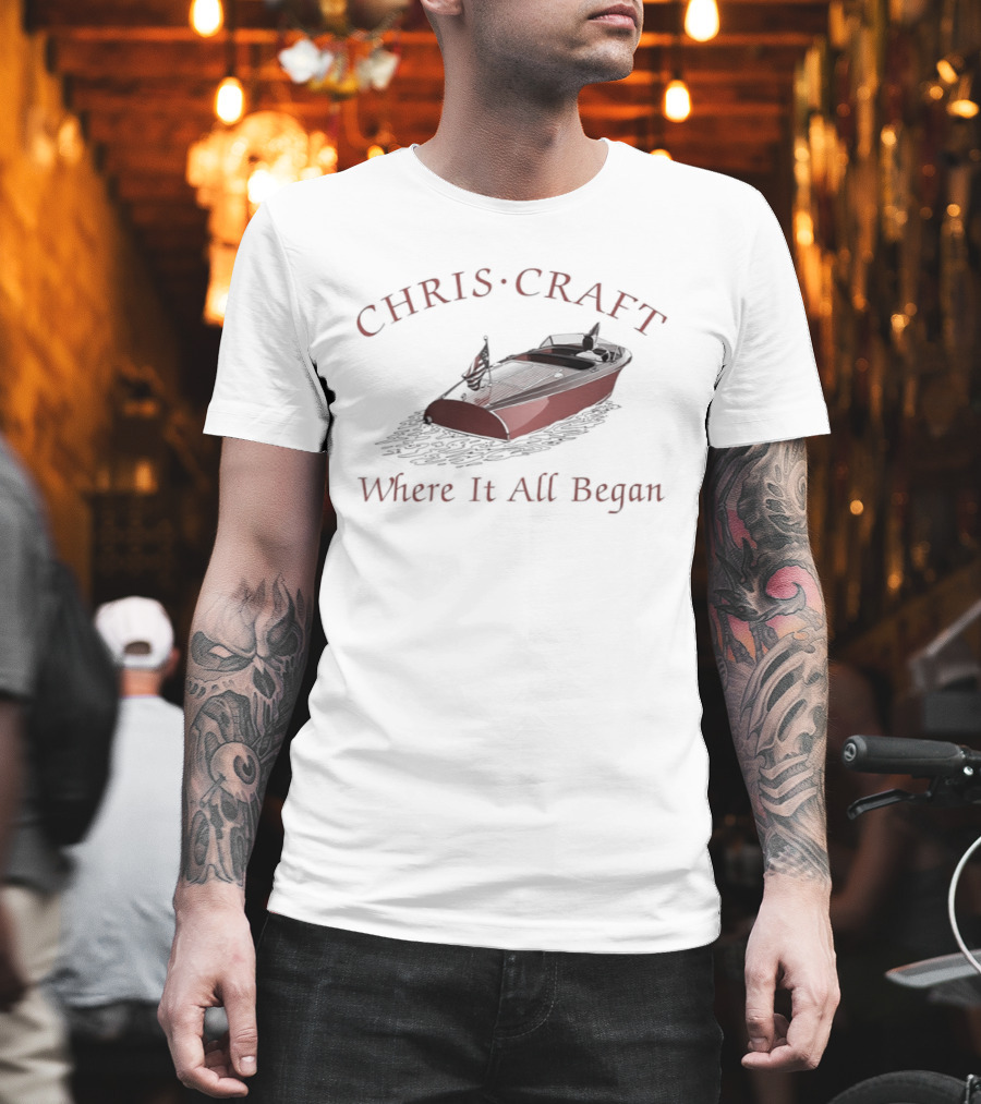 CHRIS CRAFT Boats Where It All Began T-Shirt