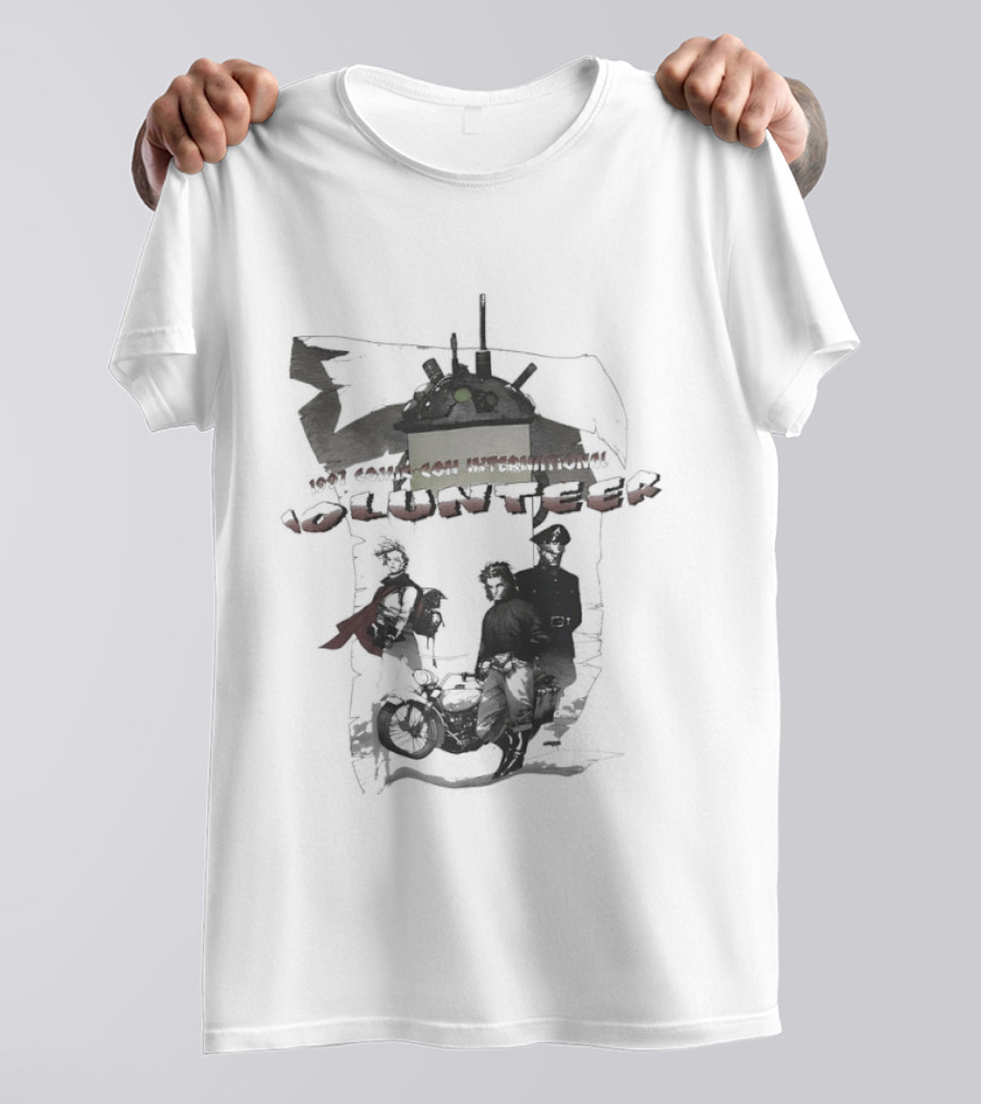 Volunteer 1997 Comic Con International San Diego Badge With Statue Of Liberty And Superhero T-Shirt