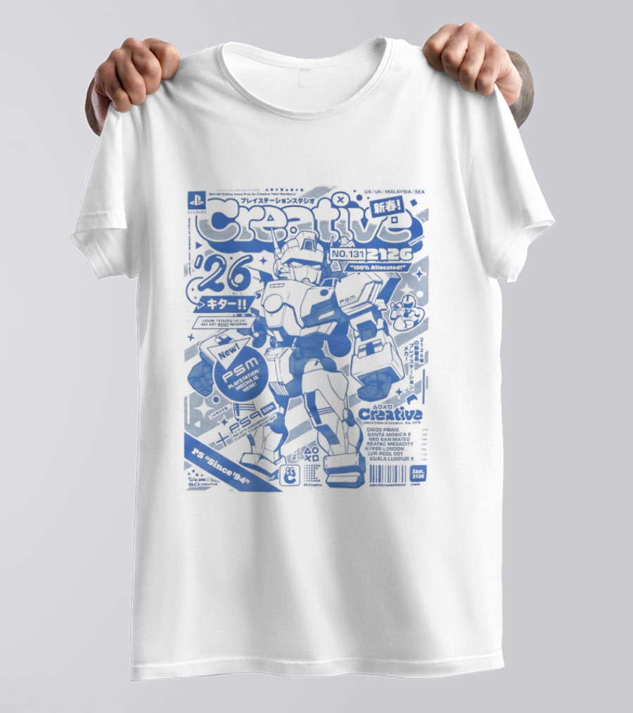 PlayStation Creative Mecha Comic PSM Since 94 Volume 26 T-Shirt