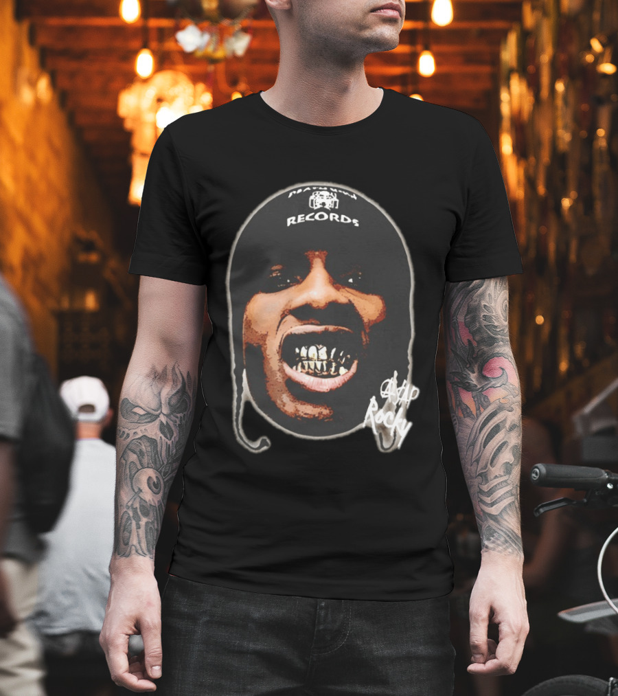 ASAP Rocky Rapper Big Face Harlem Records T-Shirt