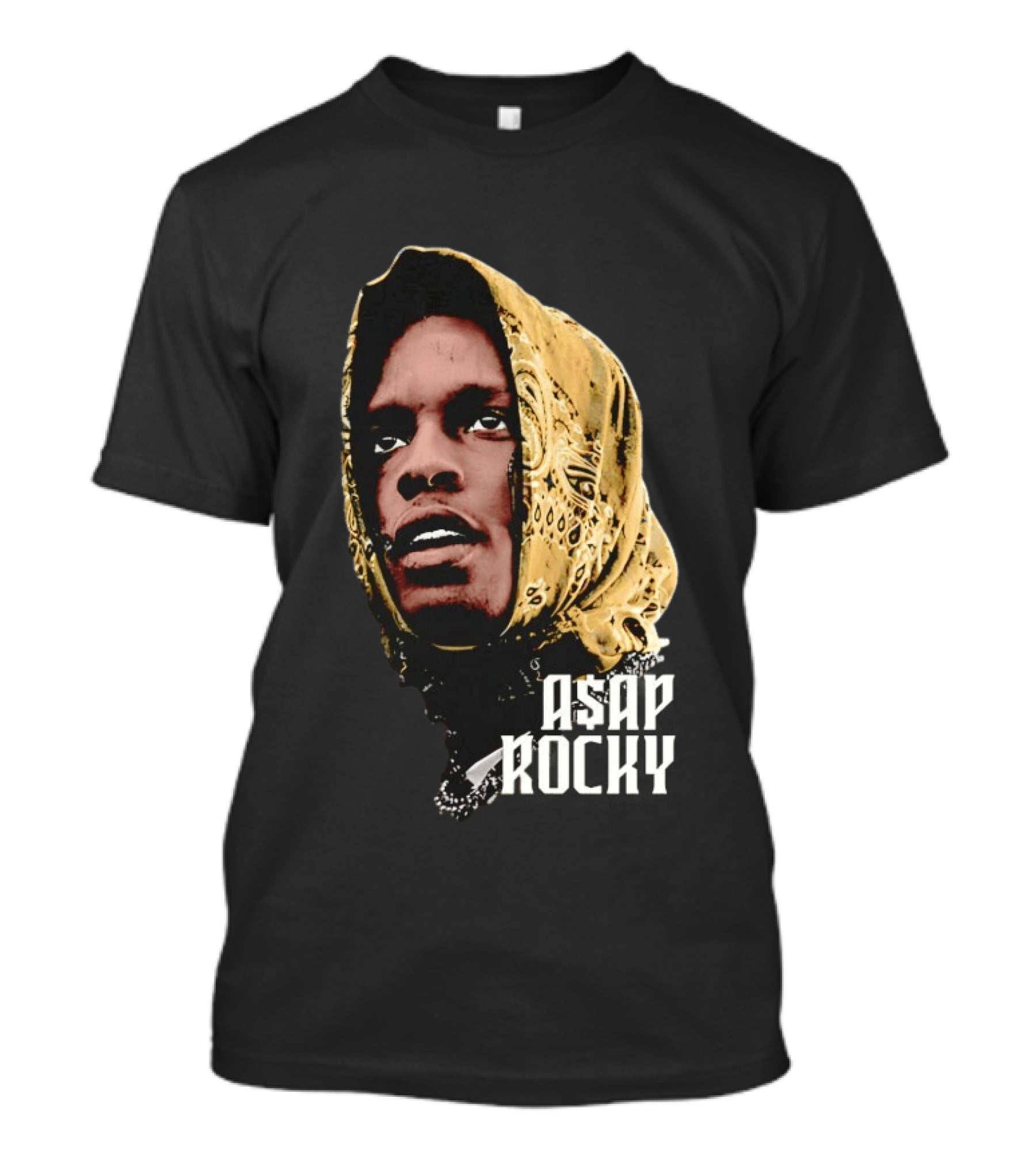 ASAP Rocky Headscarf Style Bandana Fashion Trend T-Shirt