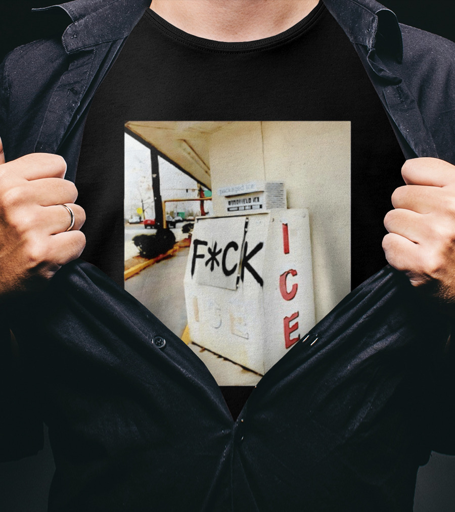 F*ck ICE Abolish ICE Message On Ice Bin T-Shirt