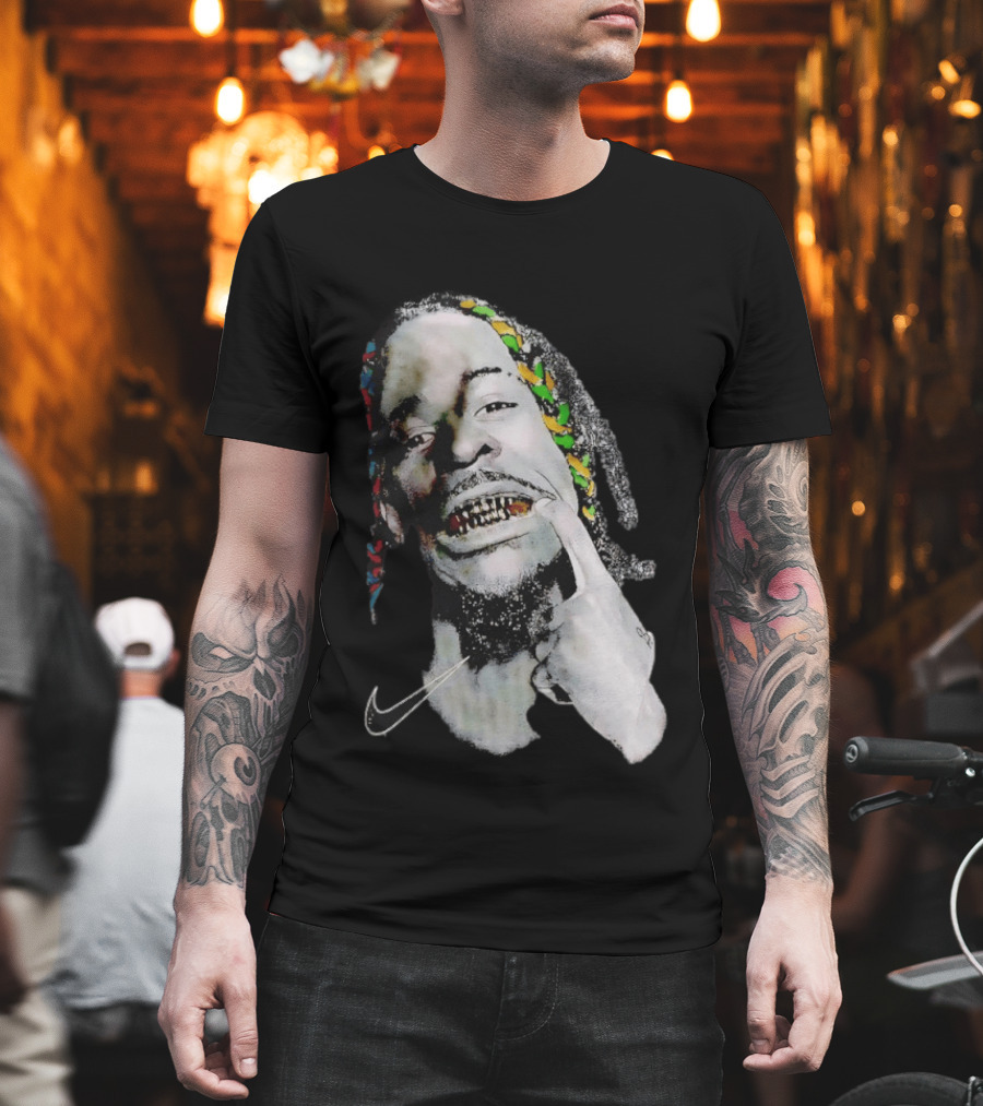 Ja Morant Max90 Nike Iconic Grills And Colorful Braids T-Shirt