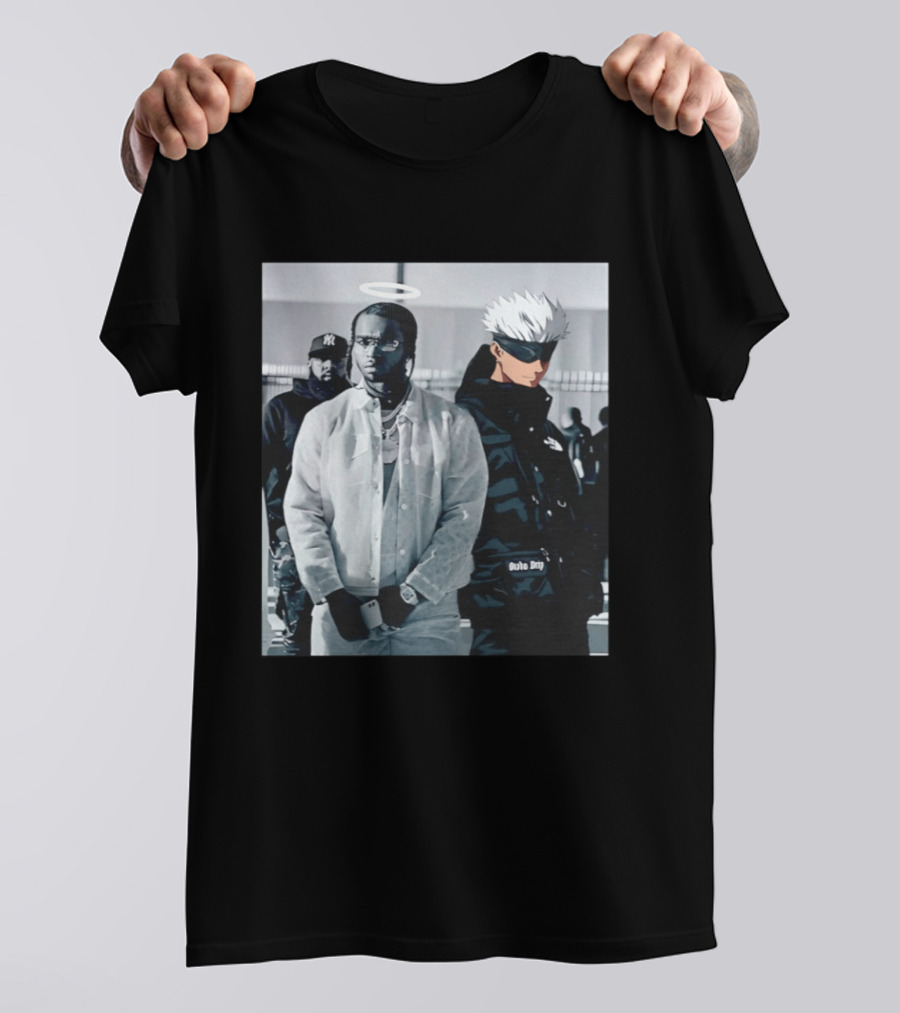 Jujutsu Kaisen Gojo Satoru Pop Smoke Collaboration T-Shirt