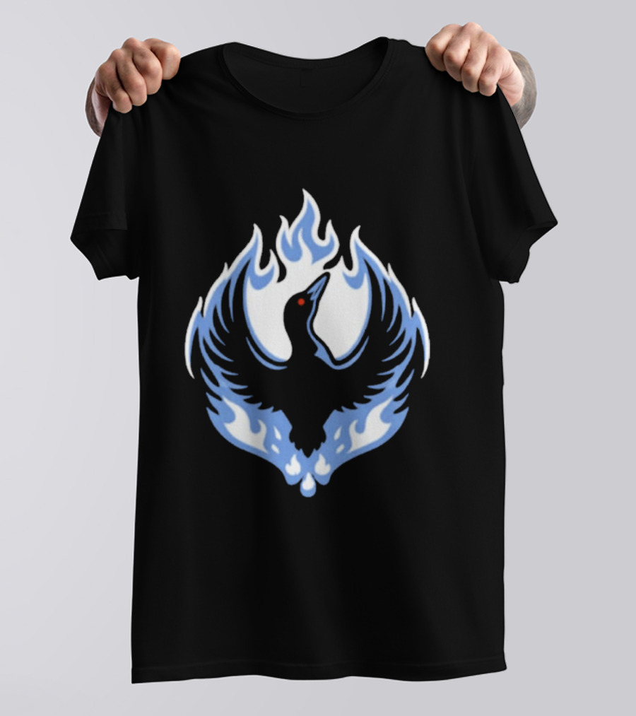 Minnesota Rebel Loon Blue Firebird T-Shirt