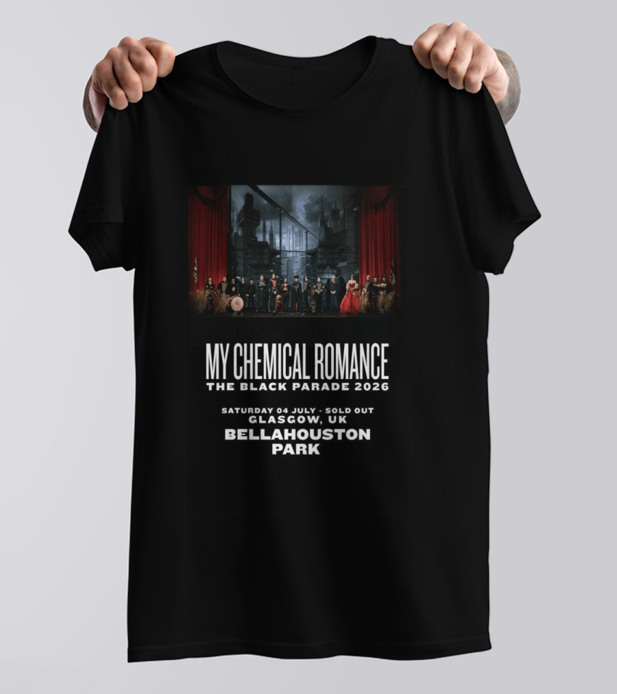 My Chemical Romance The Black Parade 2026 Saturday 04 July Sold Out Glasgow UK Bellahouston Park T-Shirt