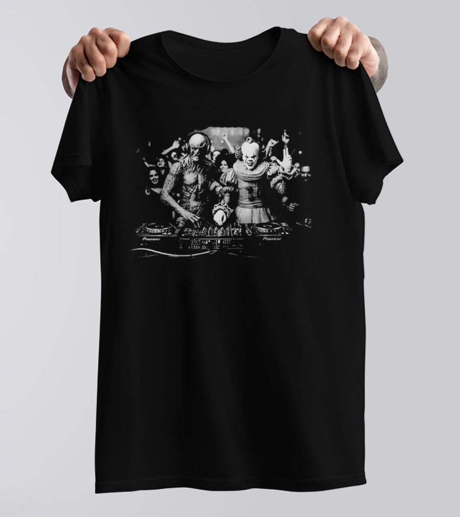 Pennywise Vecna Stranger Things DJ Party T-Shirt
