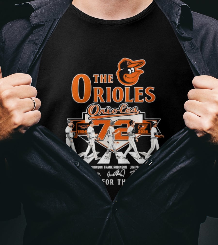 The Orioles 72 Thank You For The Memories MLB Legends T-Shirt