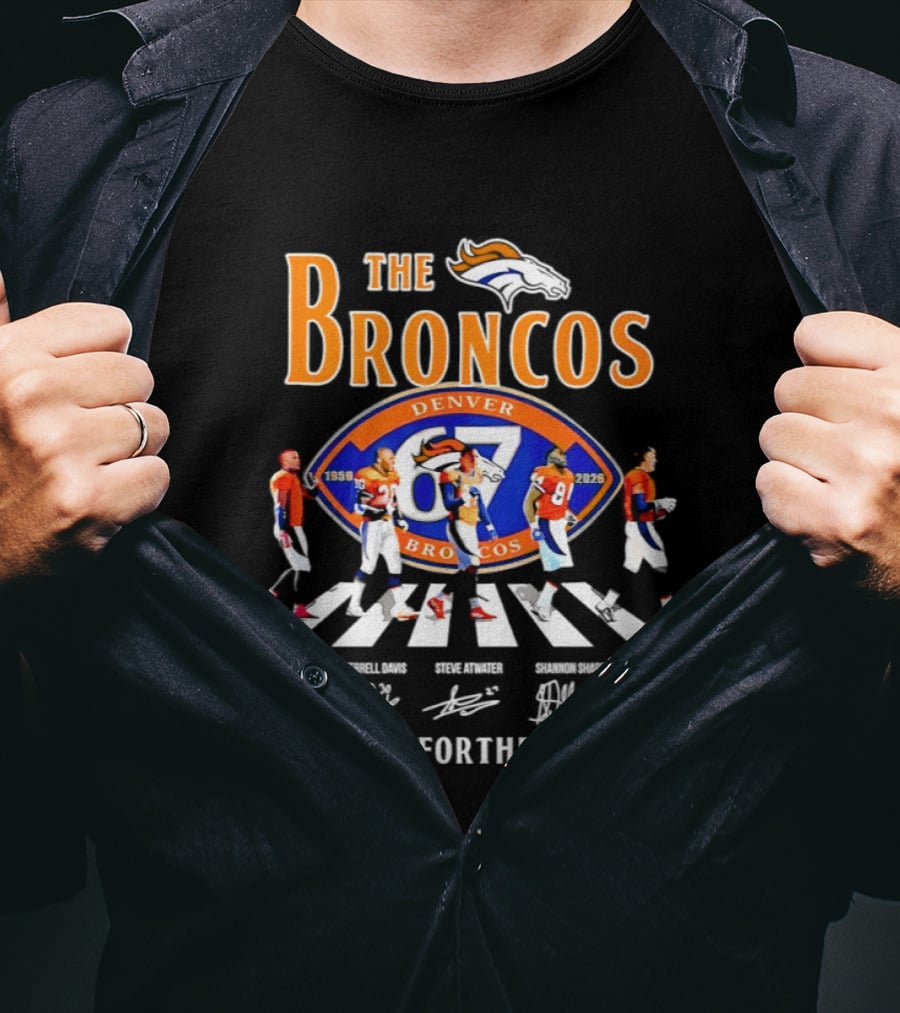 The Broncos Denver 87 Players Thank You For The Memories T-Shirt