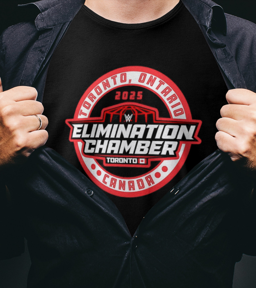 Toronto Ontario Canada Elimination Chamber 2025 Event T-Shirt