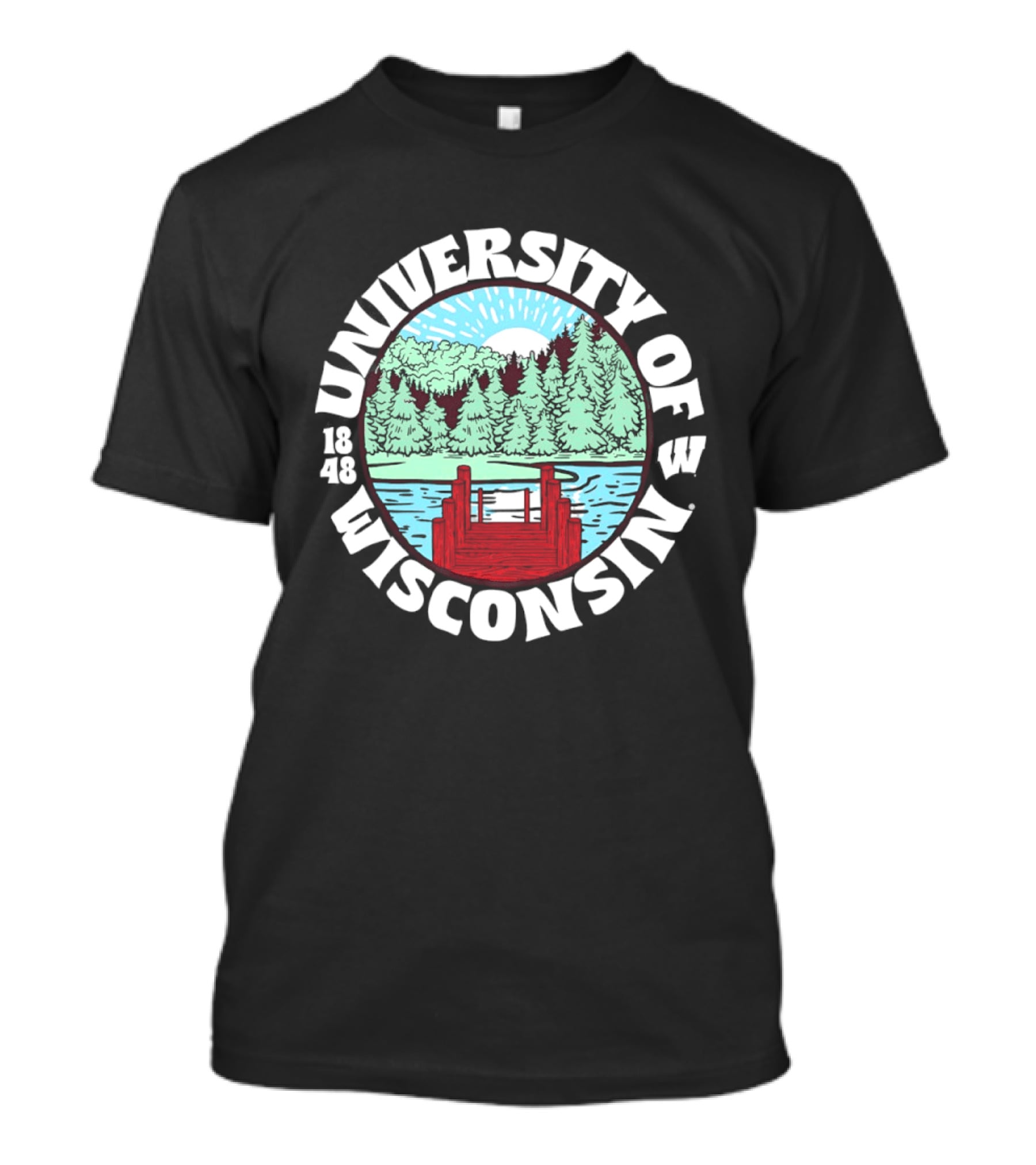 University Of Wisconsin 1848 Lake Scene T-Shirt