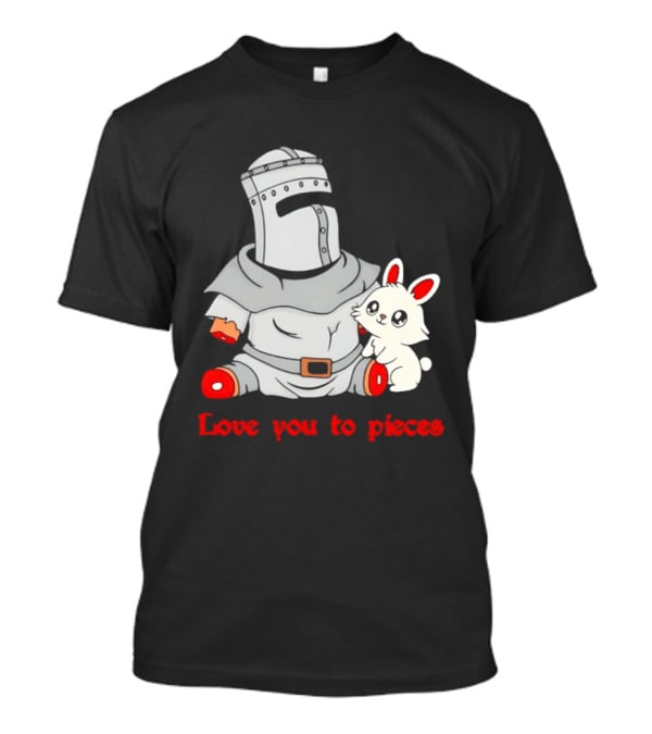 Knight With Amputated Limbs And Bunny Love You To Pieces T-Shirt