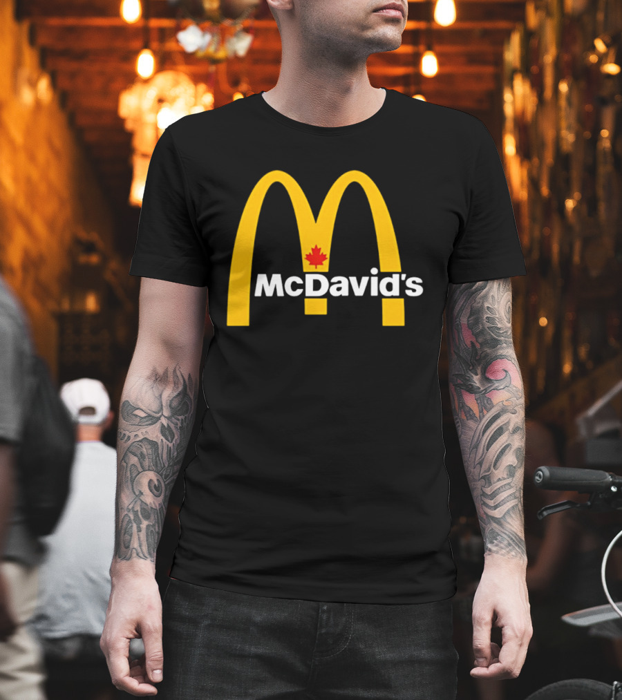 McDavid's McDonald's Canada Maple Leaf Arch T-Shirt