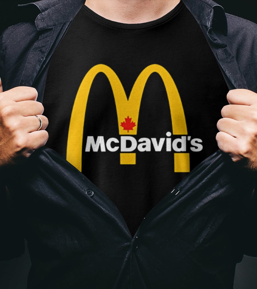 McDavid's McDonald's Canada Maple Leaf Arch T-Shirt
