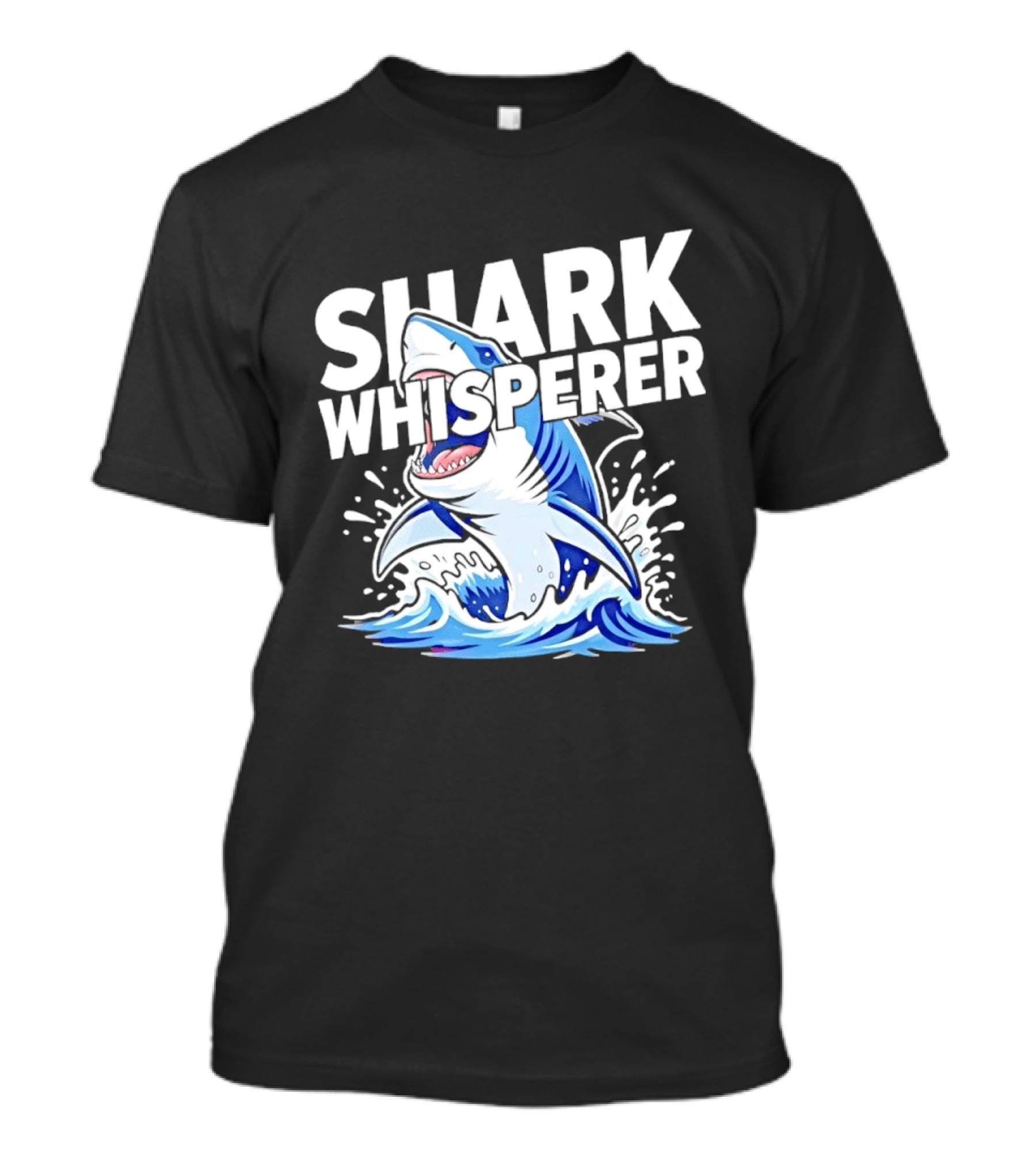 Shark Whisperer Great White Ocean Splash T-Shirt
