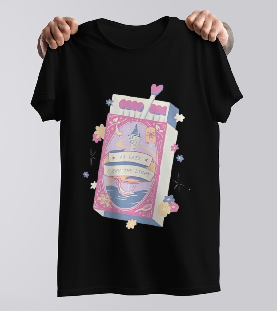 At Last I See The Light Floating Lantern Matchbox Flowers T-Shirt