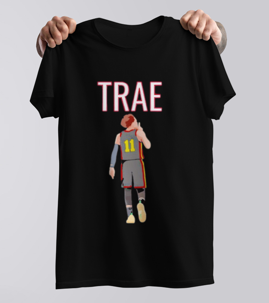 TRAÉ Young Number 11 NBA Basketball T-Shirt