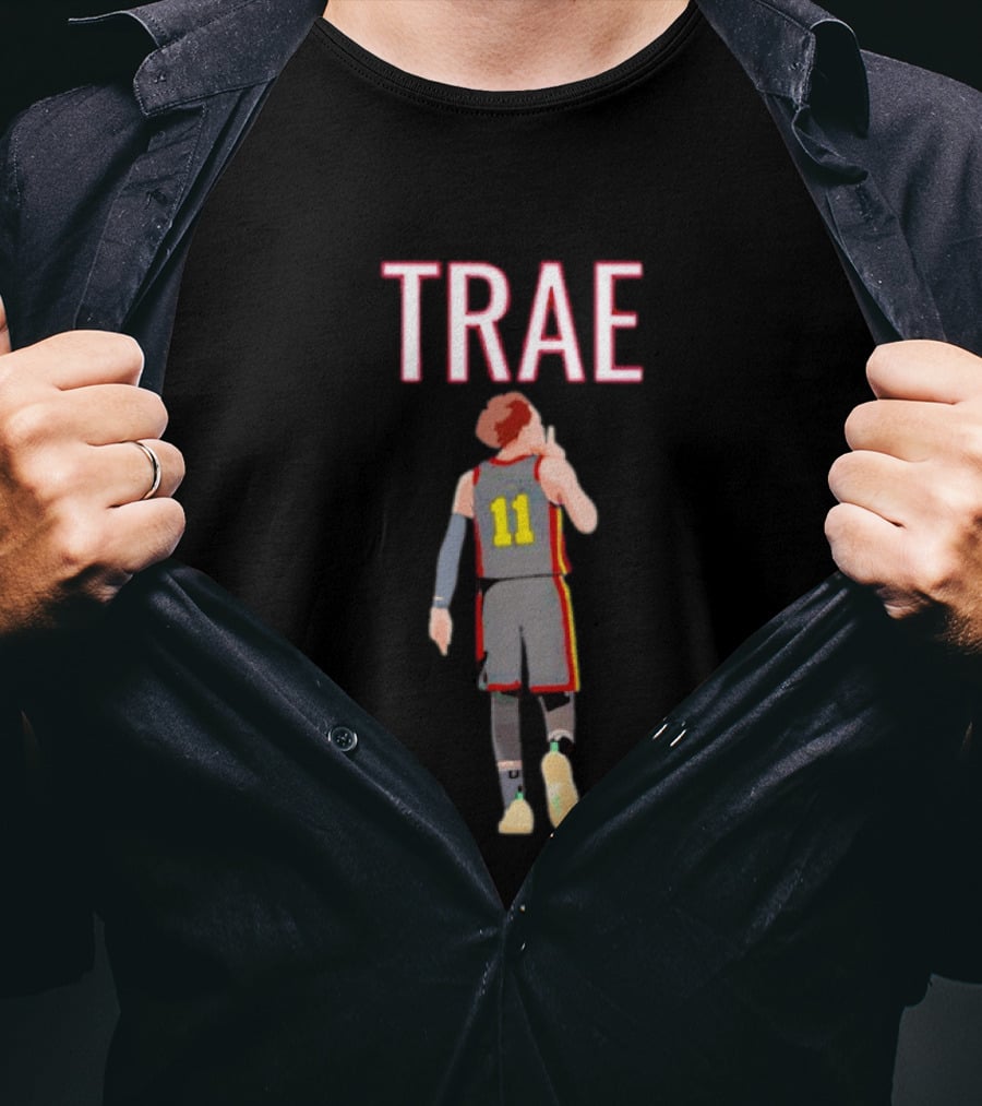 TRAÉ Young Number 11 NBA Basketball T-Shirt