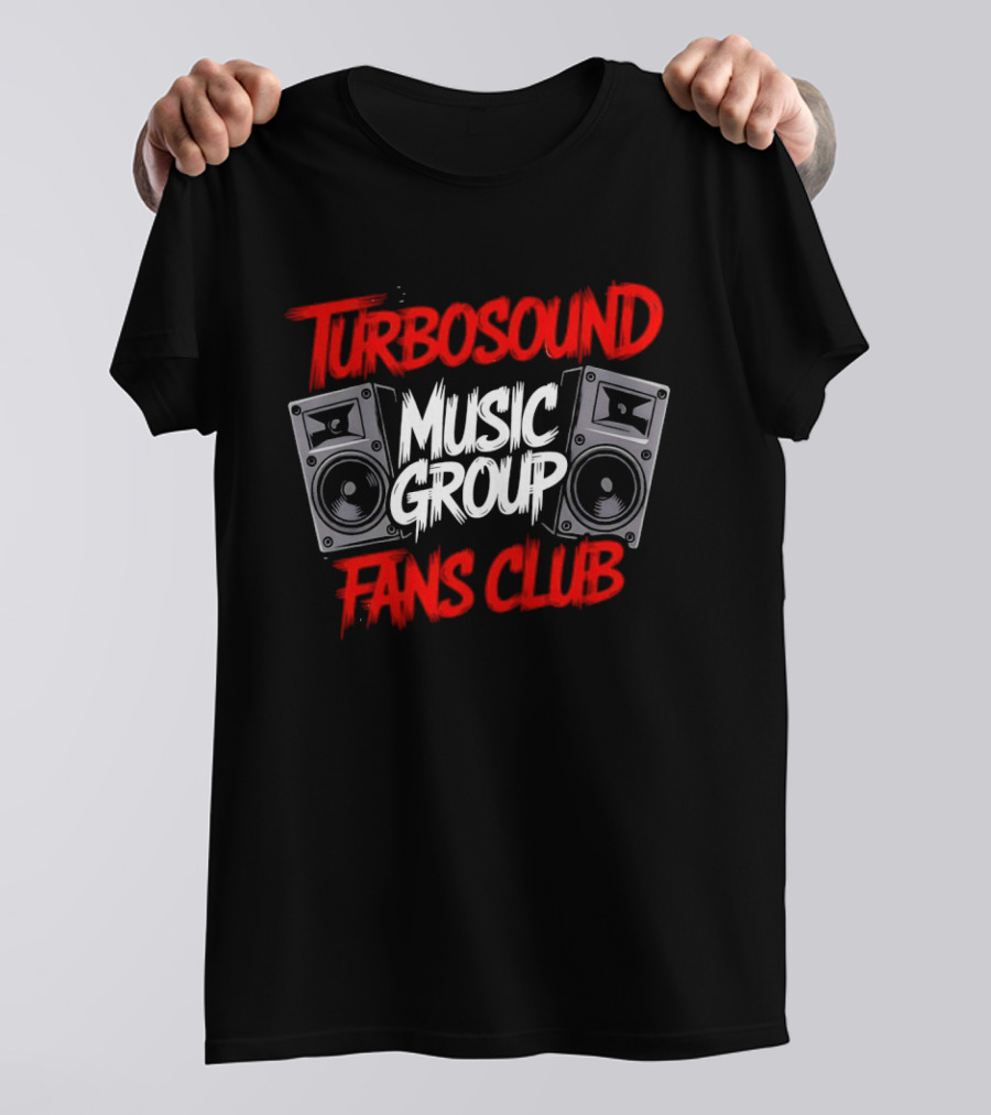 Turbosound Music Group Fans Club Speakers Retro Vibe T-Shirt