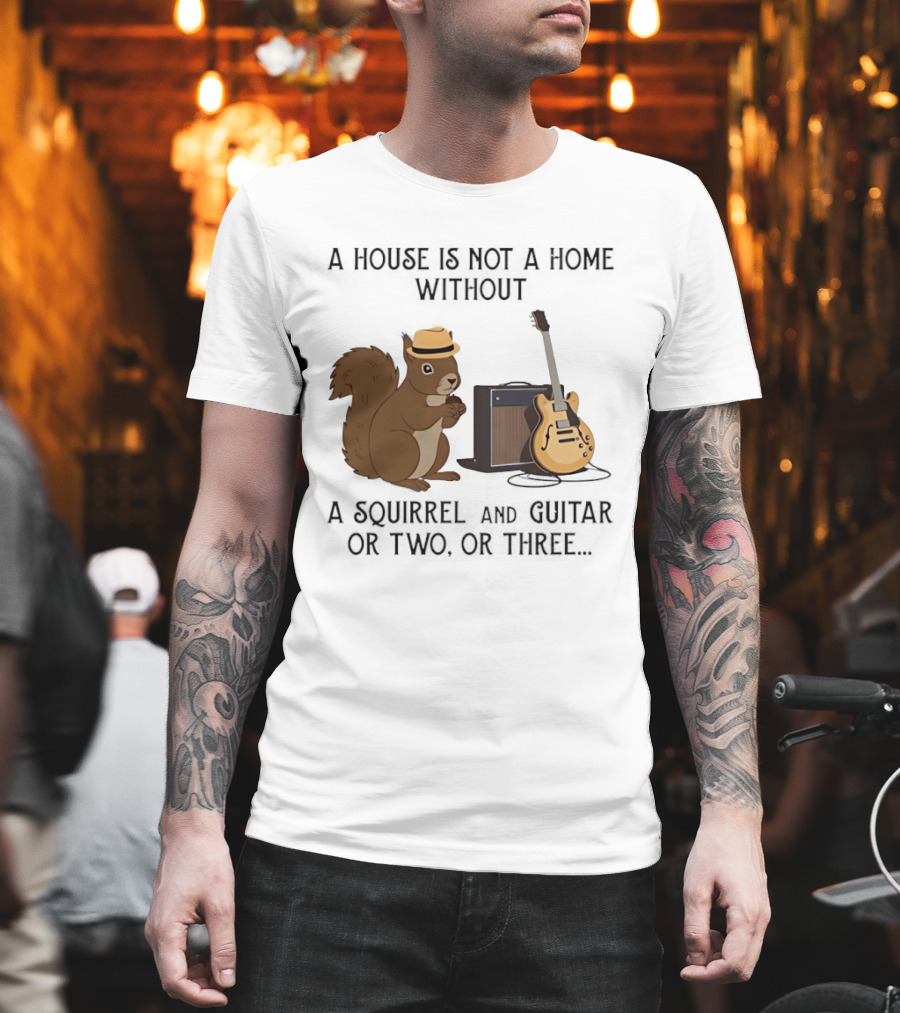A House Is Not A Home Without A Squirrel And Guitar Or Two Or Three T-Shirt