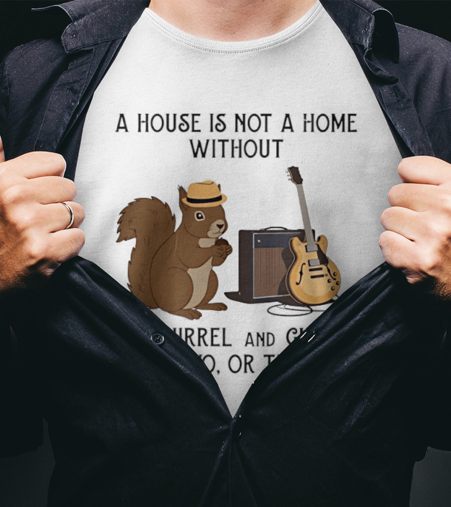 A House Is Not A Home Without A Squirrel And Guitar Or Two Or Three T-Shirt