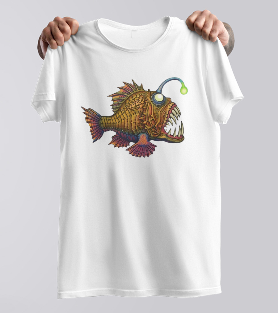 Anglerfish Deep Sea Monster Bright Lure T-Shirt