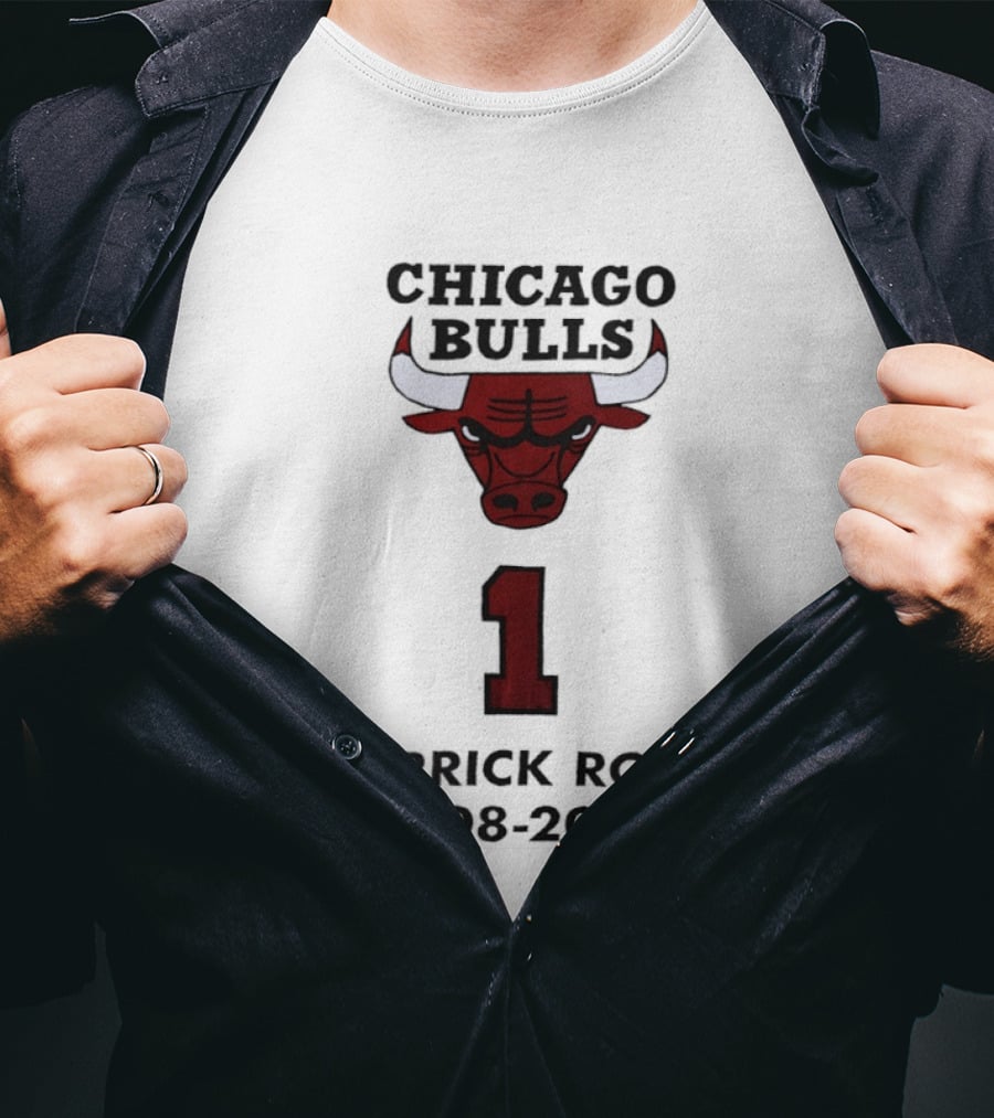 Chicago Bulls Derrick Rose Number 1 2008 2016 T-Shirt