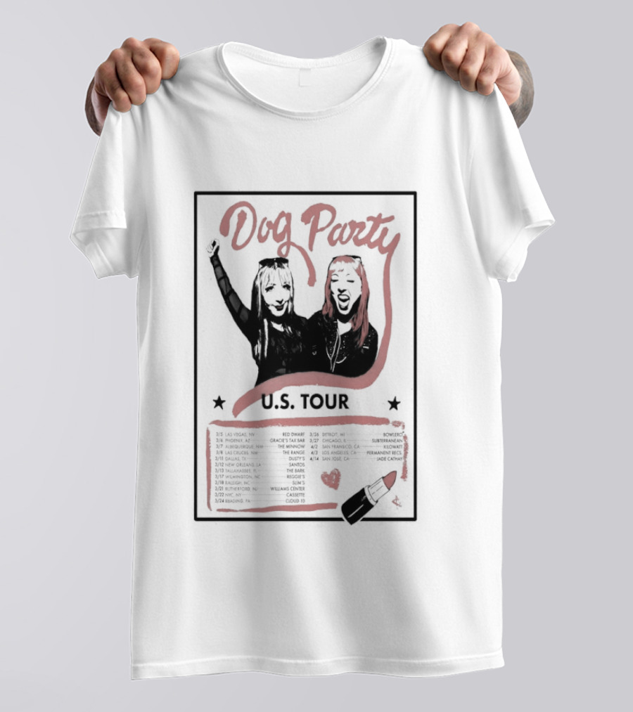 Dog Party 2026 US Tour Band T-Shirt