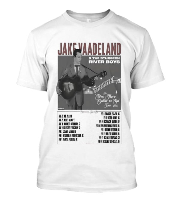 Jake Vaadeland Sturgeon River Boys One More Dollar To Go Tour 2026 T-Shirt