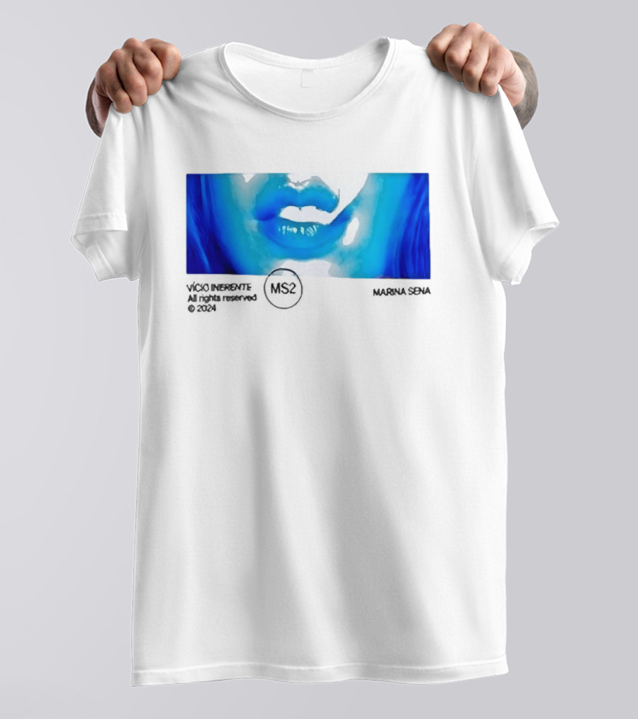 Marina Sena Vicio Inerente Ms2 Blue Lips T-Shirt