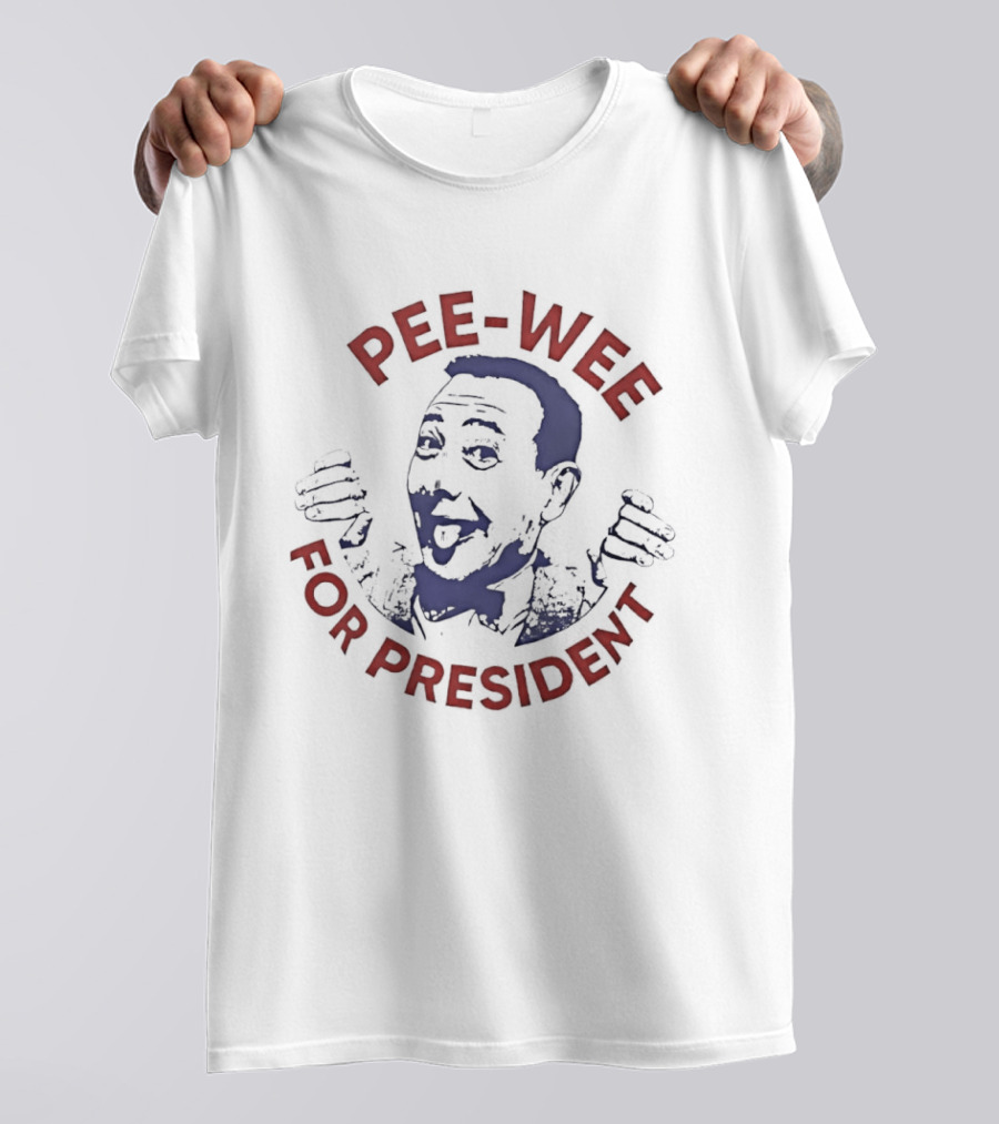 Pee Wee For President Cult Comedy Iconic Campaign T-Shirt