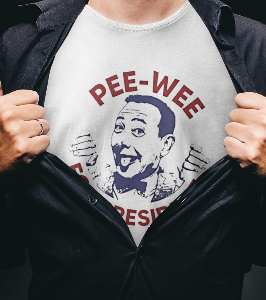 Pee Wee For President Cult Comedy Iconic Campaign T-Shirt