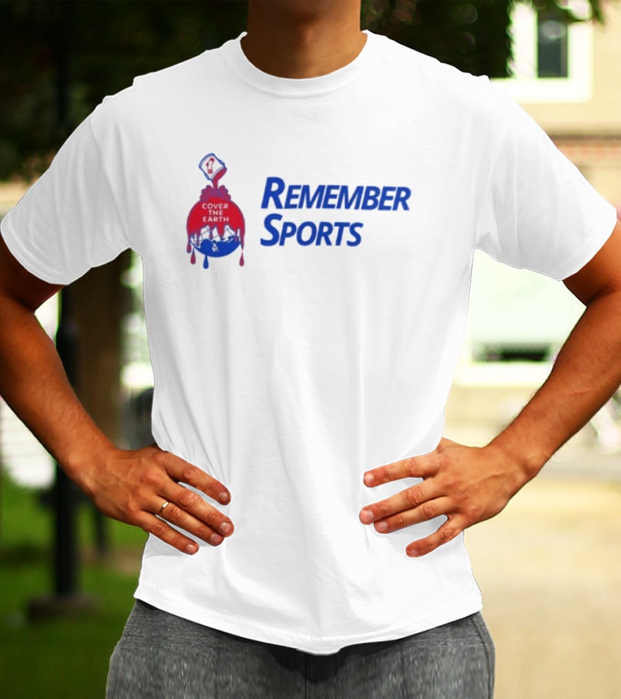 Remember Sports Cover The Earth Paint Bucket T-Shirt