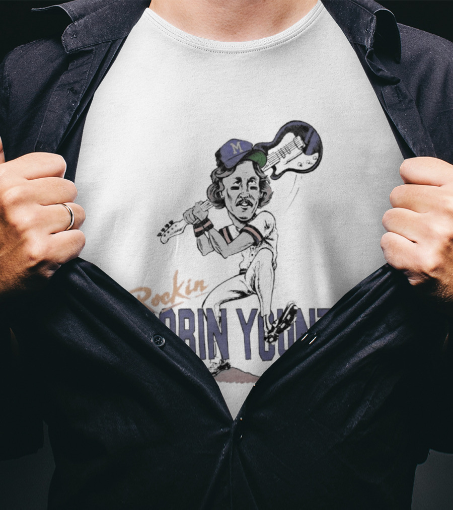 Rockin' Robin Yount Milwaukee Brewers Baseball Legend T-Shirt