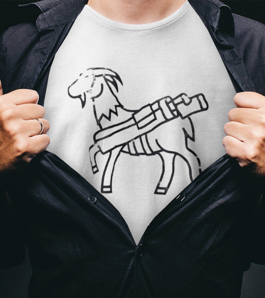Seamus Goat With Bazooka T-Shirt