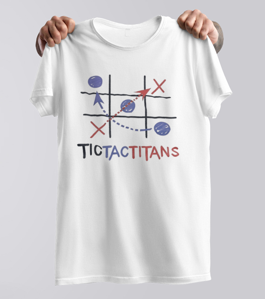 Tennessee Titans Tic Tac Toe Strategy Tictactitans T-Shirt