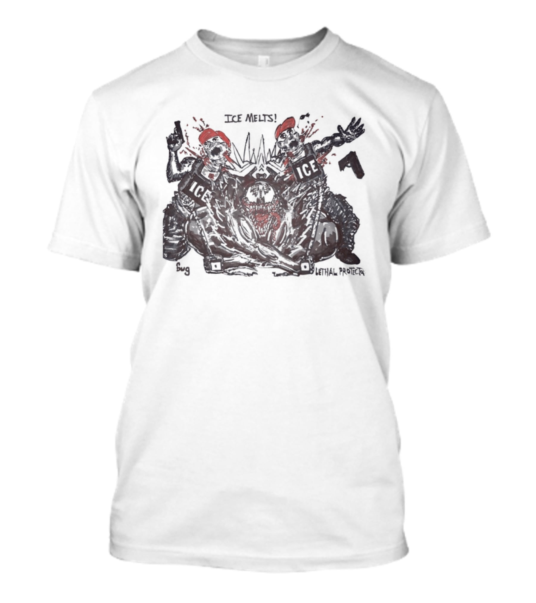 Venom Lethal Protector ICE Melts Army Tactical Horror T-Shirt
