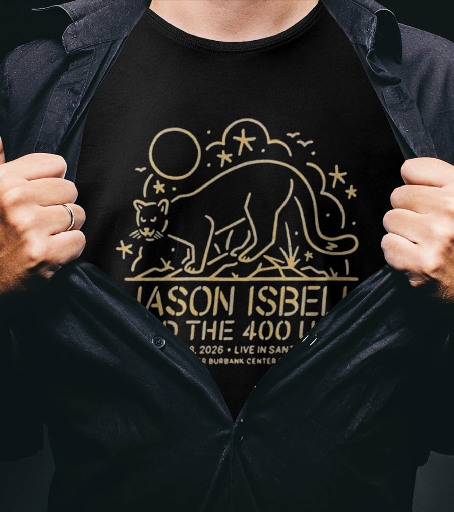Jason Isbell And The 400 Unit Live Santa Rosa CA Luther Burbank Center January 28 2026 T-Shirt