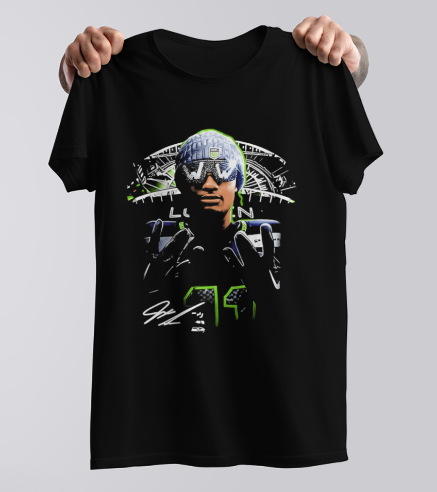 Jaxon Smith Njigba Seattle Seahawks Hip Hop Style With JSN And Hand Gesture T-Shirt