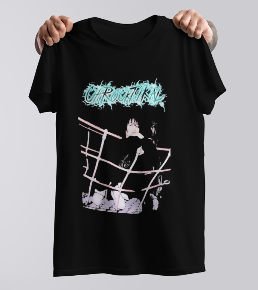 ChRocktikal Band Neon Style Abstract Art With Unique Pink Structure T-Shirt