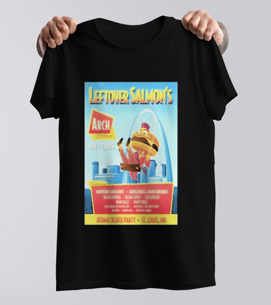 Leftover Salmon Arch Deluxe May 2026 Atomic Block Party St. Louis MO Featuring Mountain Grass Unit T-Shirt