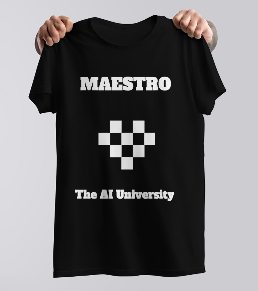 Maestro The AI University Checkerboard Square T-Shirt