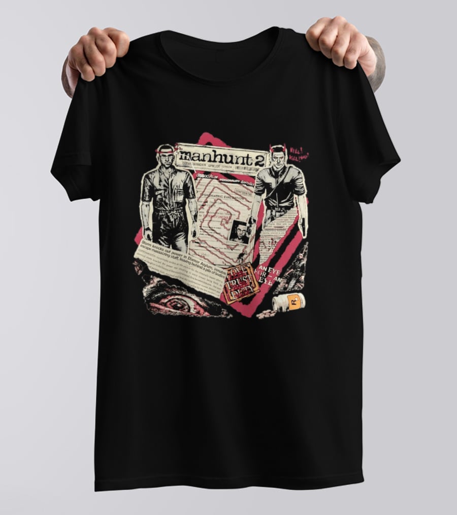 Manhunt 2 Psychiatric Evaluation Trust Cover Fragment Dissociative Identity An Eye For An Eye T-Shirt
