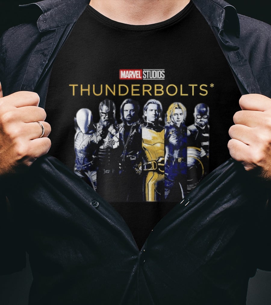 Marvel Studios Thunderbolts Superhero Ensemble T-Shirt